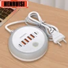 50W Power Strip Multi Port USB C Socket Type C Fast Charging Wall Charger USB Adapter For iPhone12 13 Quick Mobile Phone Charger 1
