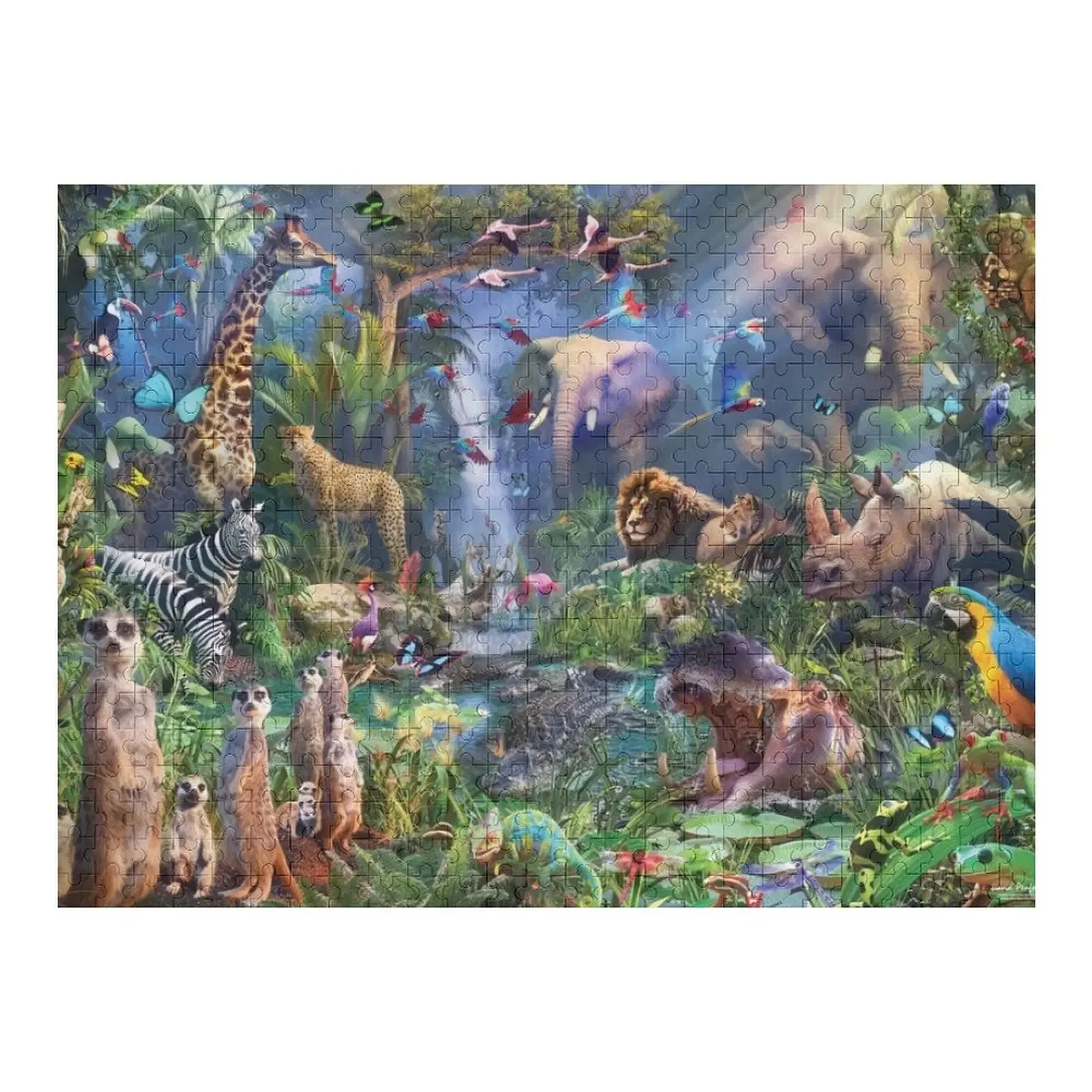 

Into the Jungle Jigsaw Puzzle Baby Toy Personalised Puzzle