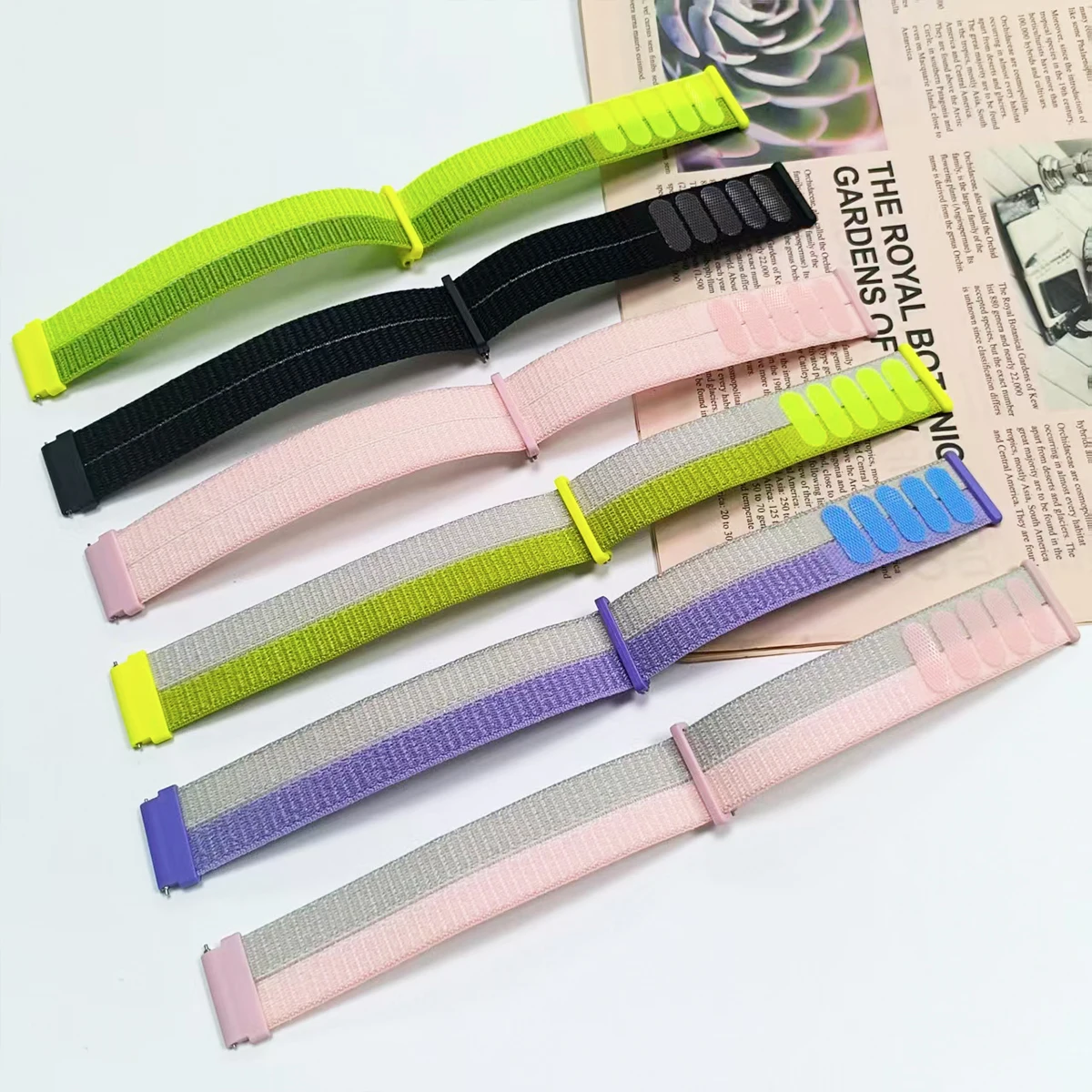 Enhanced Sports Nylon Loop Strap - 22/20mm Band - Universal Fit Wristband Bracelet Correa