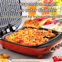 Electric Crepe Maker Double-sided Heating Pancake Pot Pizza Pan Steak Frying Machine Barbecue Baking Grill Skillet Pie Griddle 2