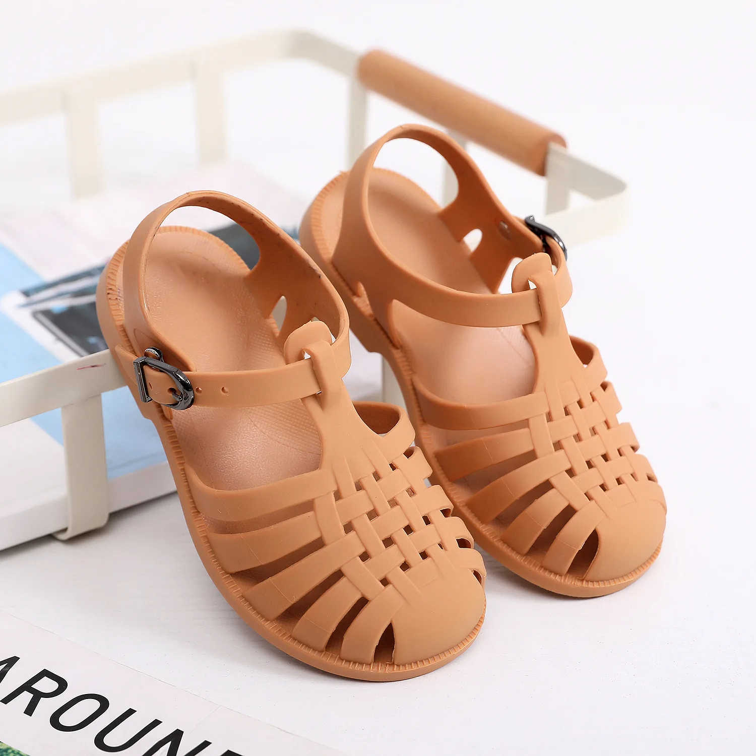 children's sandals near me Boys Girls Baby Casual Plastic Toddler Shoes Sandals Spring And Summer Children'S Soft Bottom Toe Shoes Flat Hollow Hole Shoes best leather shoes