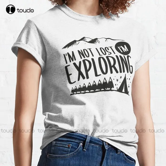 

New I'M Not Lost I'M Exploring 15 Classic T-Shirt Cotton Tee Shirt S-5Xl