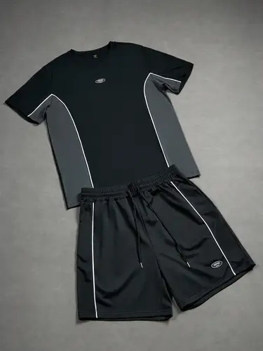 2026 Summer New Men's Short-Sleeved Shorts Set with 3D Pattern Printing - Street Casual Fashion Comfortable and Stylish - Image 7