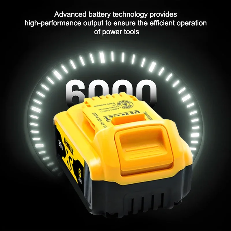 Dewalt lbattery 20V6AH,5AH DCB115,DCB118,DCB200,DCB609 dewalt 20v-60V battery MAX battery charger, fast charging lithium battery 2