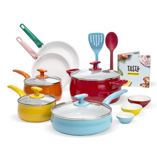  Food Network 10-pc. Nonstick Ceramic Cookware Set: Home &  Kitchen