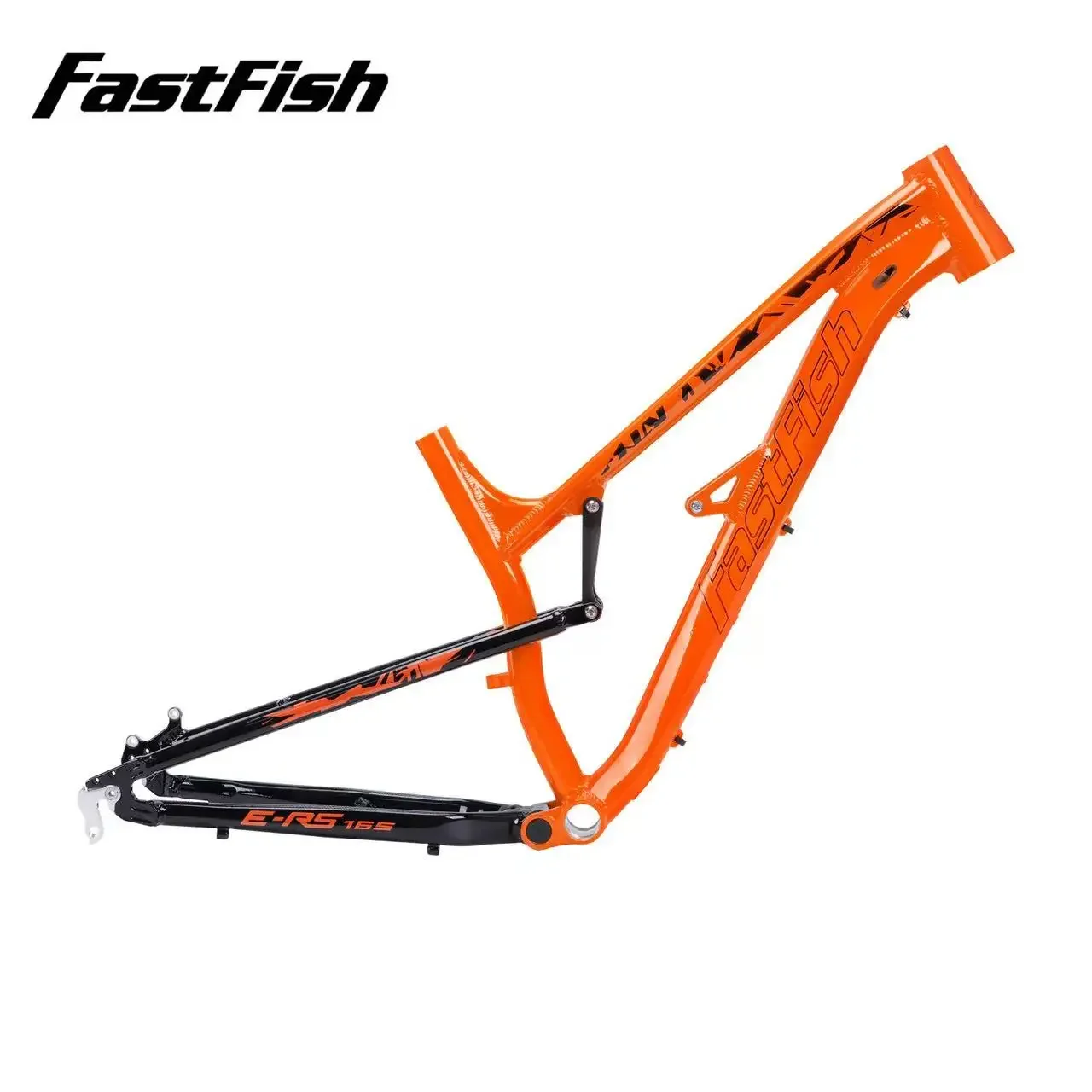 FastFish 27.5인치 MTB 풀 서스펜션 프레임 고강도 알루미늄 30.4mm 시트포스트 135mm QR 2.4인치 최대 타이어 폭 M68 BB