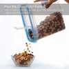 4Liter Airtight Cereal Storage Container Moistureproof Insect Proof Rice Bucket Food Storage Box Plastic Transparent Sealed Tank 1
