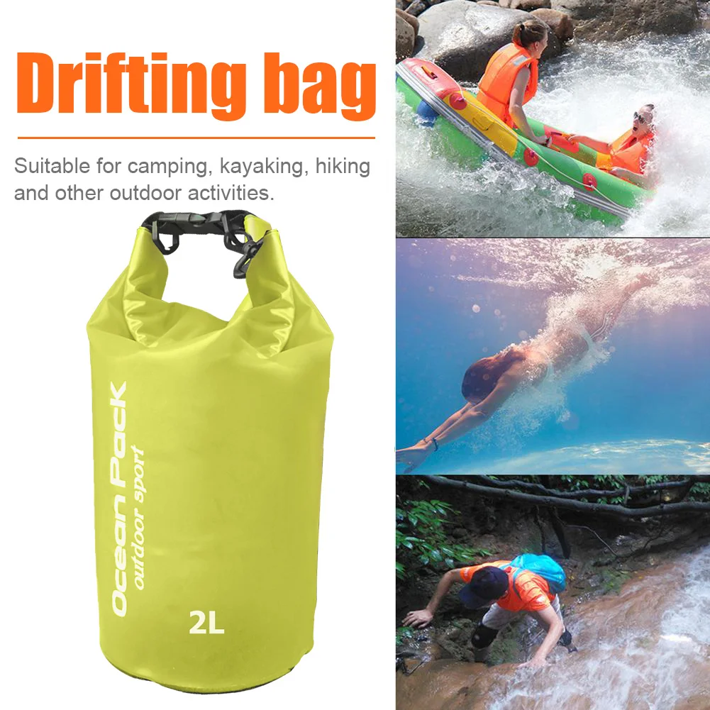 Waterproof Swimming Bag PVC Dry Bag Lightweight Floating Sailing Water Boating Kayaking Phone Pouch Swimming Accessories 2L