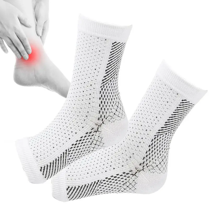 

Toeless Pair Neuropathy Socks Ankle Compression Socks Men Women Soothe Socks For Ankle Brace Plantar Fasciitis Pain Relief