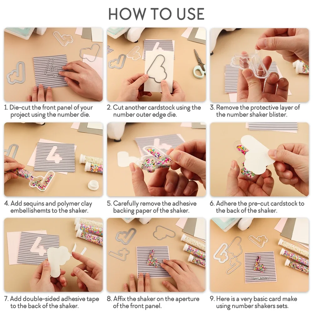 3D Dimensional Shaker Domes for Crafting and Card Making