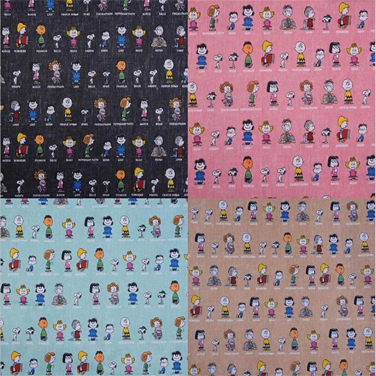 

Cartoon printed 210D waterproof Oxford fabric for bags shoes hats household goods DIY sewing material by the yard