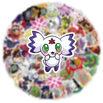 10/30/50/100pcs Cool Digimon Stickers Anime DIY Skateboard Laptop Motorcycle Waterproof Cartoon Decals Stickers for Kids Toys 4