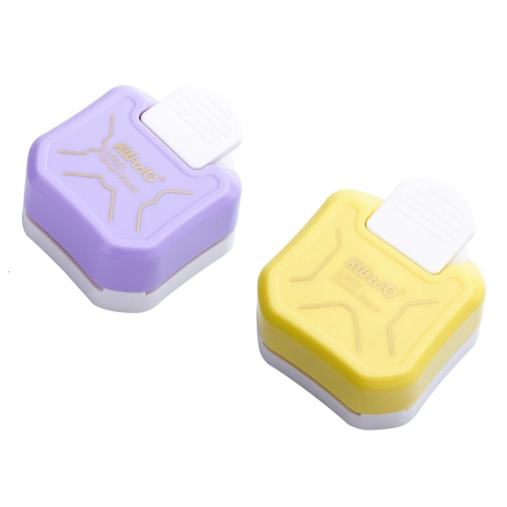 

Детский креативный узорчатый угловой дырокол, 2 шт., 3 в 1, угловой резак, 3 формы, дырокол, резак для бумаги, ремесло