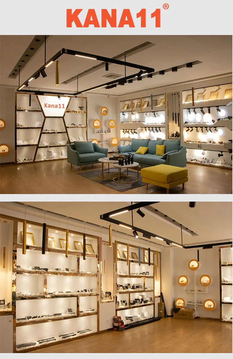 Description Picture 2 of itemQIUBOSS Modern Magnetic Track Lights Embedded LED Pendant Hanging Lamps for Livingroom No Main Light Lighting Grille Lamp Series