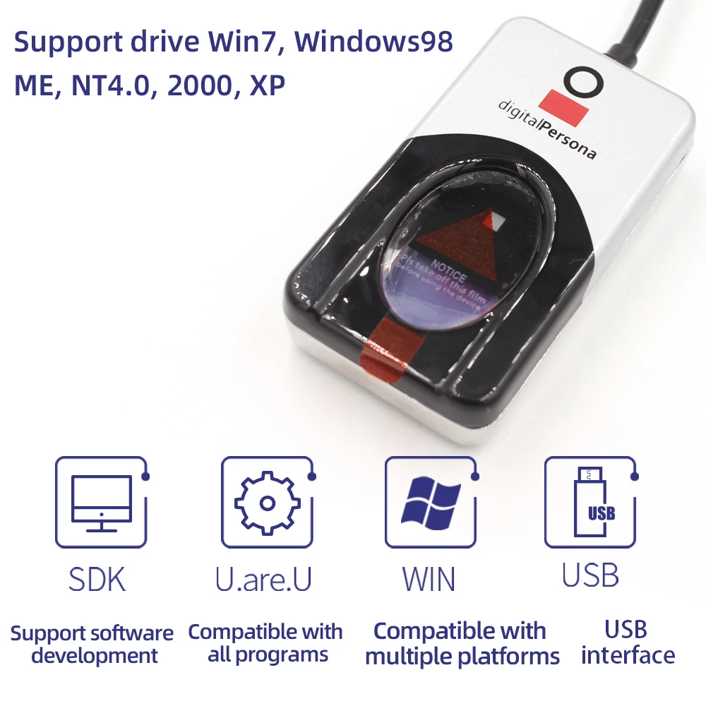 Digital Persona U are U 4500 Biometric Fingerprint Scanner USB Fingerprint Reader Sensor uru4500 API SDK for Free fingerprint scanner