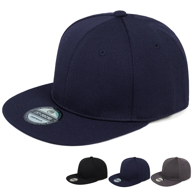 Not Adjustable Back Closed Snapback Caps Men Quality Hip Hop Fitted Hats Adult Solid Color Baseball Hats 57-58cm for Small Face baseball caps
