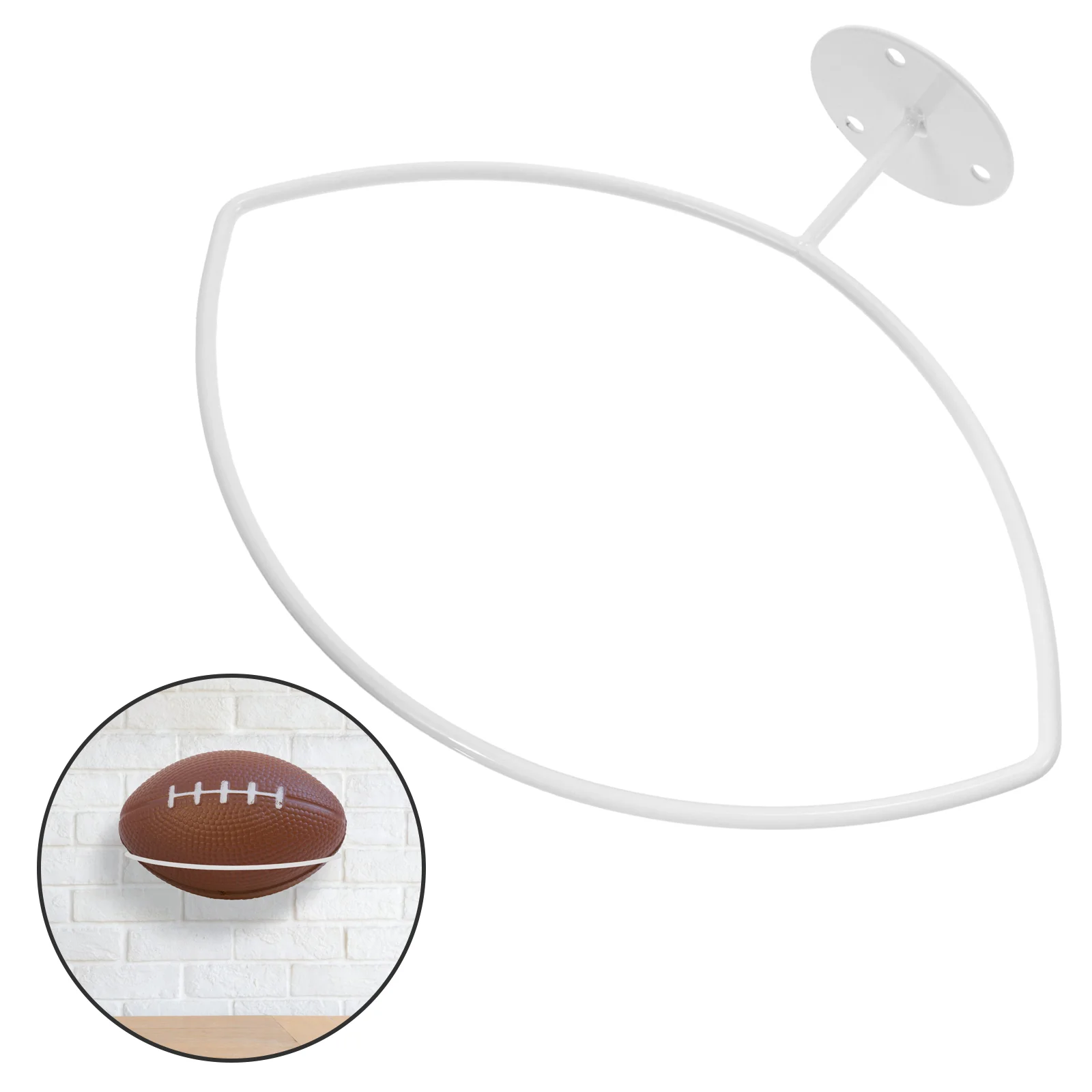 

Football Stand Show Rack Home Rugby Display Holder Room Decor Wall Wall-mounted