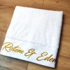 White Cotton Face Towel Hand Towel Bath Towel Hotel SPA Club Sauna Beauty Salon Free Custom Embroidery Beautiful LOGO its Name 1