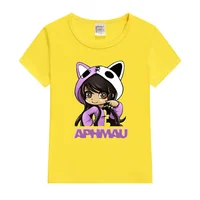 Aphmau Children Cotton Clothing Kawaii Princess girl T shirt Children's Clothing Cartoon Anime Boys Girls Shirt Summer Tops tee 6