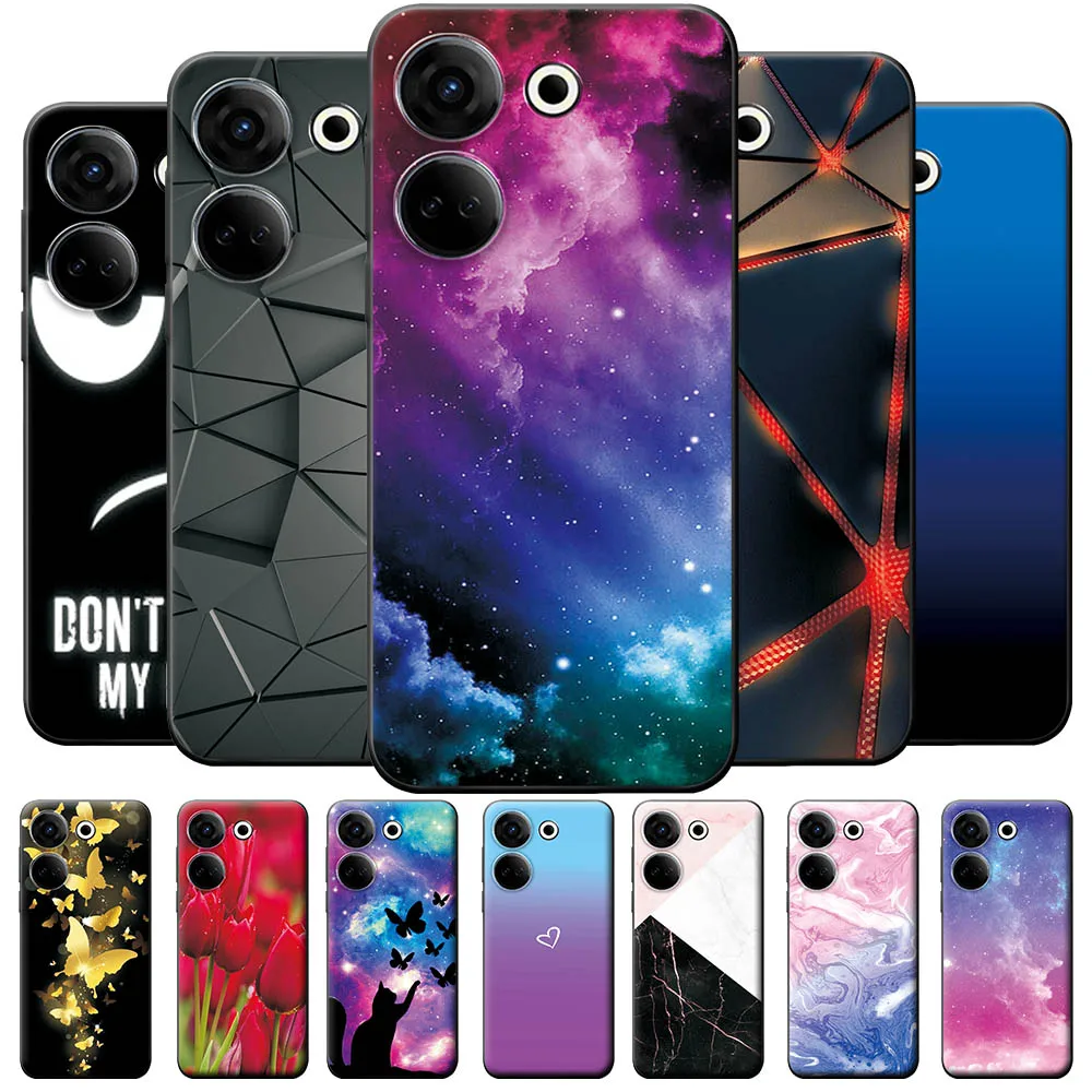 Per Tecno Camon 20 Pro 4G Custodia Morbida In Silicone Tpu Cover Posteriore Del Telefono Per Tecno Camon 20 Pro 5G Custodie Paraurti Camon 20Pro Funda
