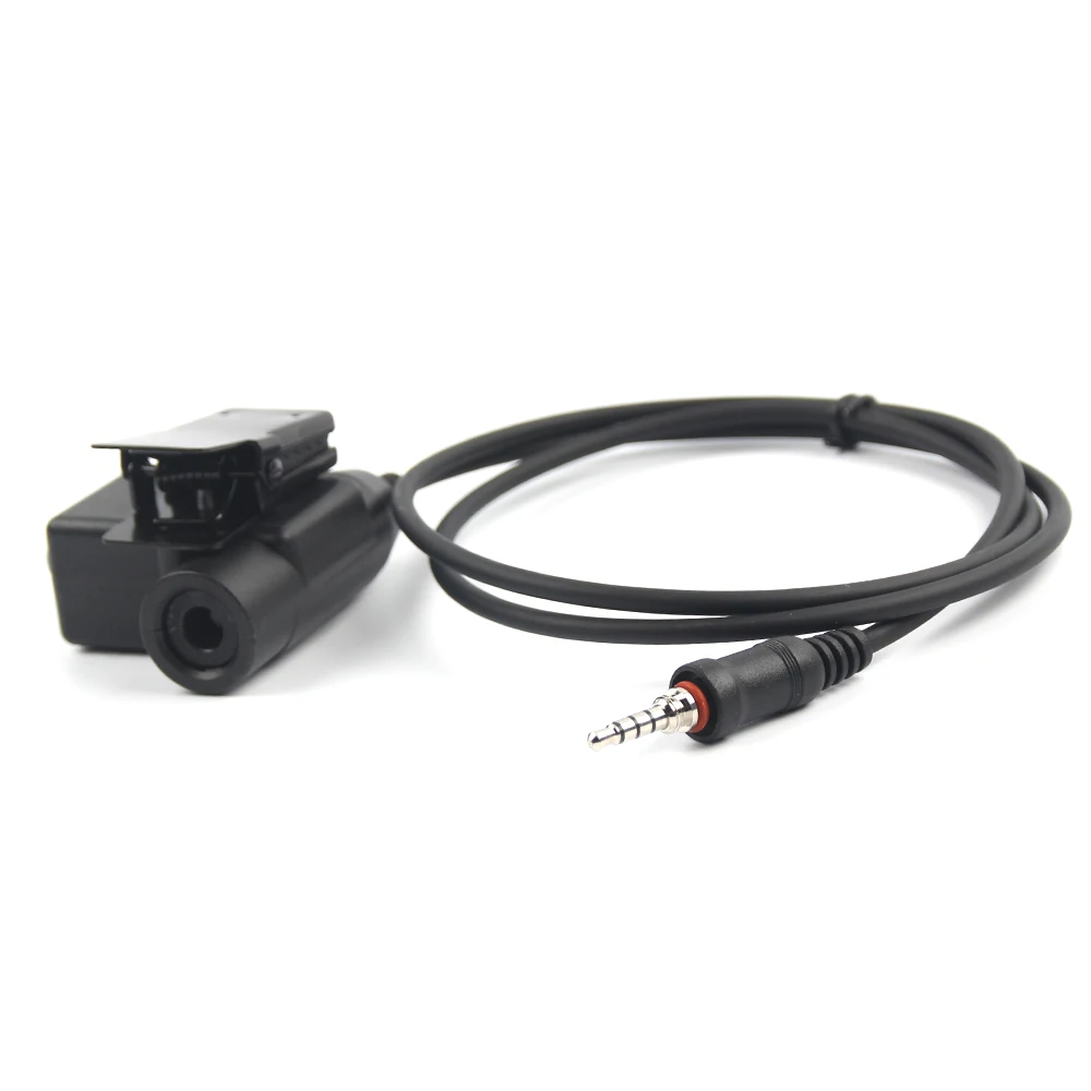HD03 Tactical Bowman Elite II Headset Microphone with U94 PTT Adapter For Yaesu Vertex VX-6R VX-7R FT-270R walkie talkie Radio