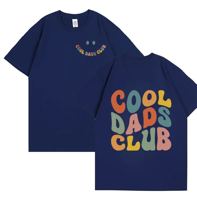 Cool Dad Clun Shirt 남성용 의류 아빠 생일 티셔츠 앞면 뒷면 인쇄 티셔츠 할아버지 남편 티셔츠 Homme