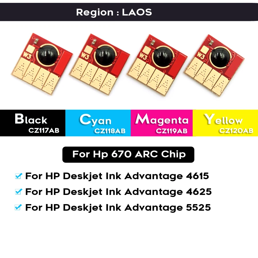 Auto Reset ARC Chip 178 XL 364 XL 564 862 655 920 for HP 5520 5521 5522 5524 5525 5510 B11a B11b B11g Printer