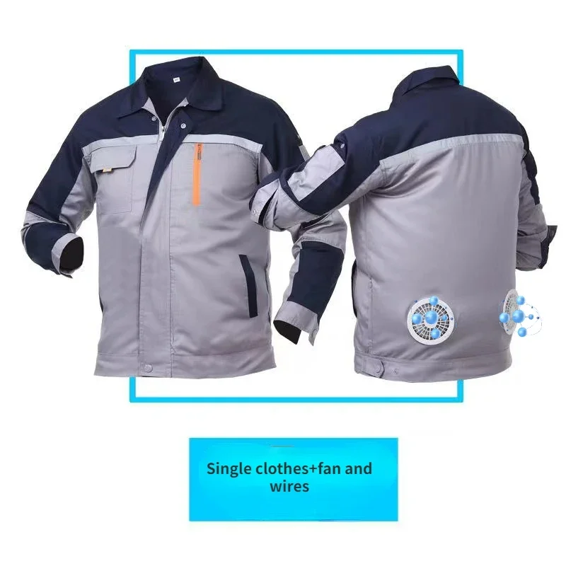 2025 New Cooling Work Jacket with Fan - Men's Air Conditioner Vest USB Rechargeable for Construction Outdoor Summer Heat Relief