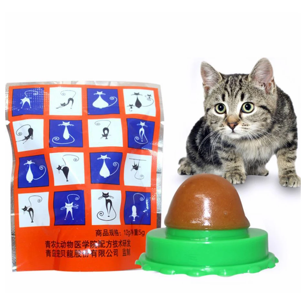5/10Pcs Cat Nip Treats Healthy Nutrition Lickable Pet Catnip Cat Snacks Candy Ball for Help Digestion
