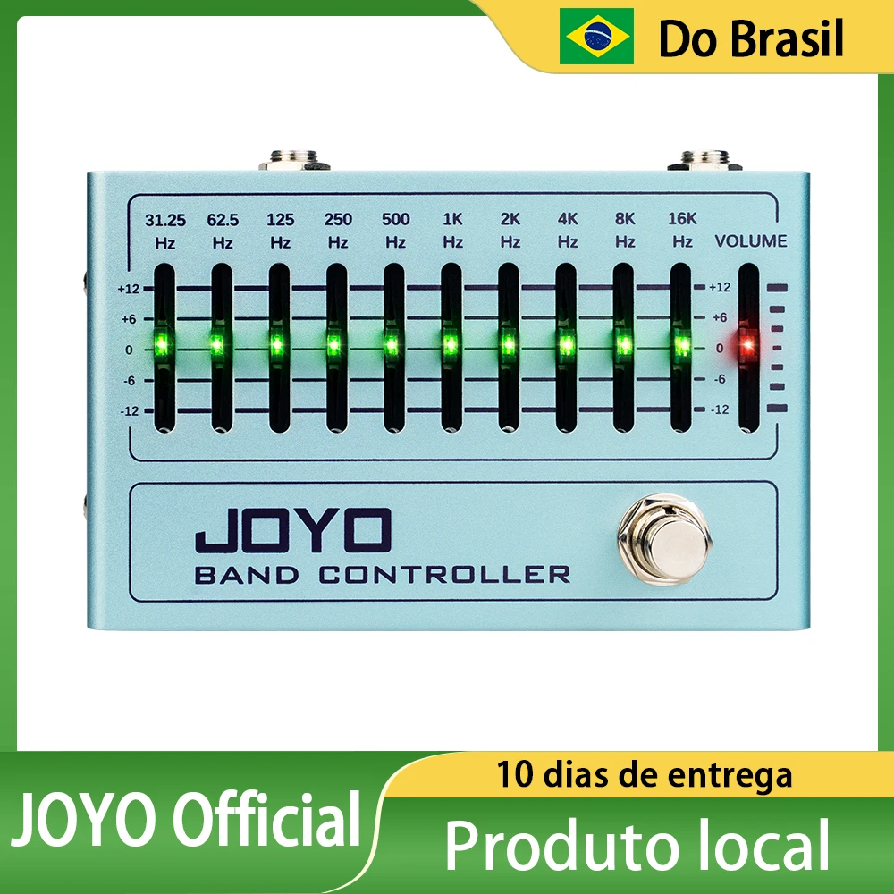 JOYO R-12 BAND CONTROLLER Bass Guitar Pedal 10 Band EQ Pedal