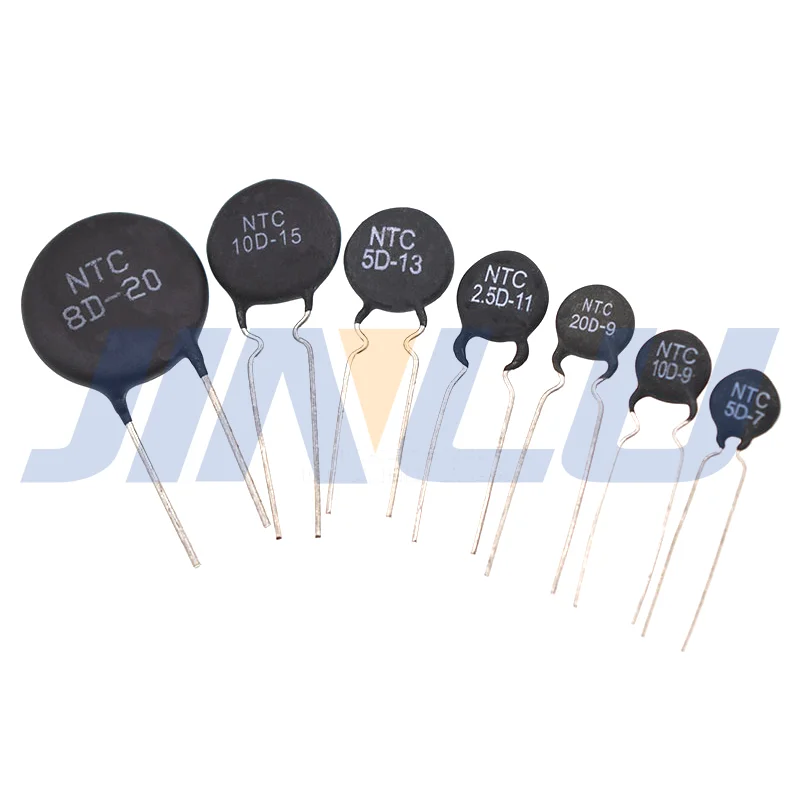 20pcs MF72 Thermistor Resistor 5D-5 10D-5 20D-5 22D-5 60D-5 100D-5 5R 10R 20R 22R 60R 22R 100R Ohm 5mm NTC resistors