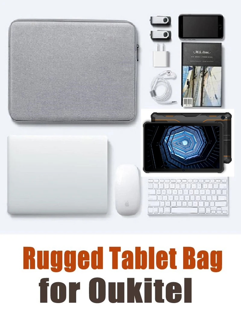 Anti-Scratch, forro de microfibra, Anti-Drop Carry Case, robusto Tablet Bag, RT7 RT6