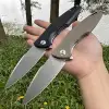 High Quality EDC Pocket Knife Large Size D2 Blade Non-slip G10 Handle Smooth Ball Bearing With Clip Outdoor Camping Hunting Fish 1