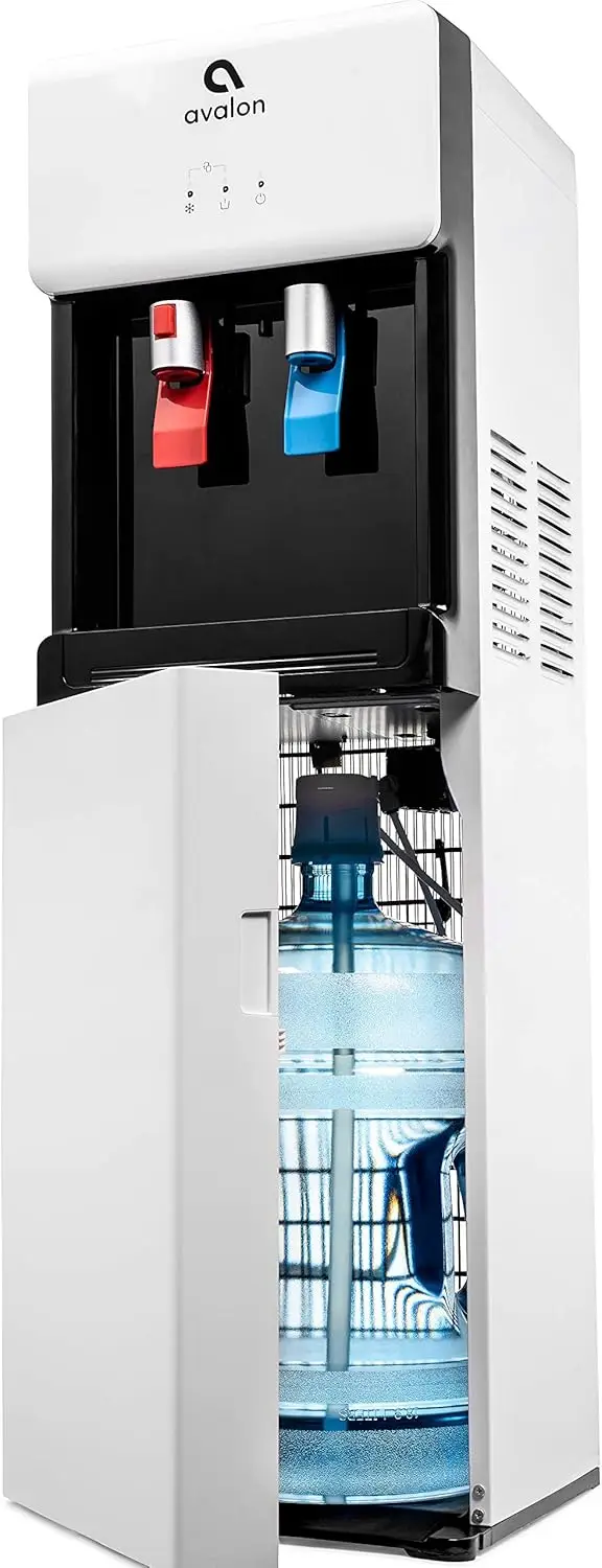 Bottom Loading Water Cooler Dispenser - Hot & Cold Water, Child Safety Lock, Innovative Slim Design, Holds 3 or 5 Gallon 4