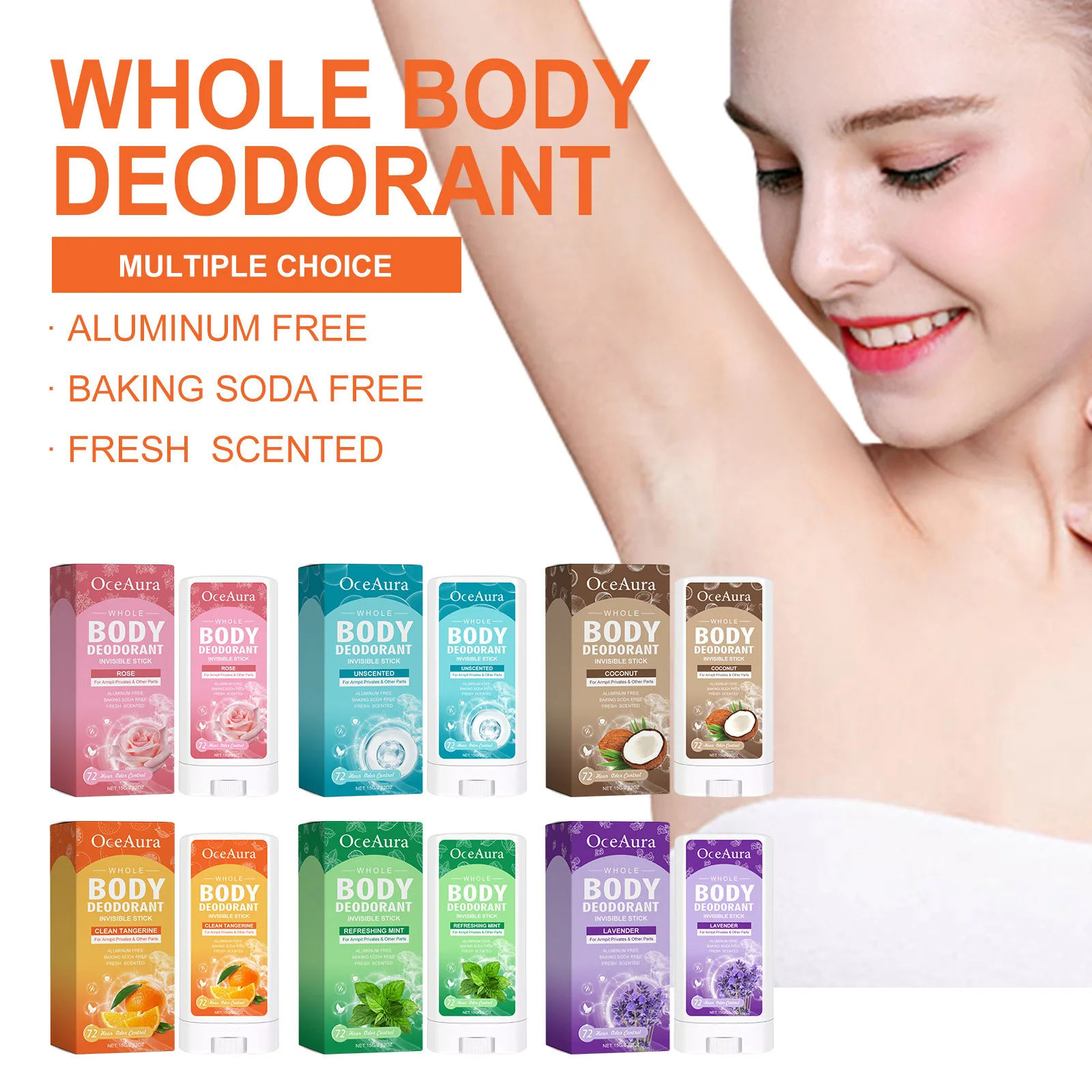 Anti Odor body Deodorant Natural Underarm Deodorant Stick Refreshing Application Women Men Antiperspirant Cream Portable Sports deodorizing stick deodorant stick underarm deodorant