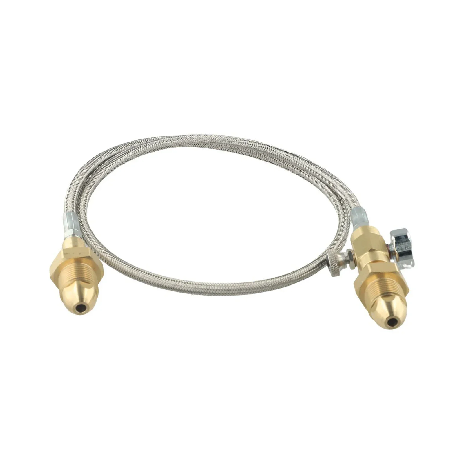 Transferadapter-Schlauch Für BS 341 Nr. 3 Argon-Zylinder – Edelstahl, G5/8" Gewinde, 90 Cm