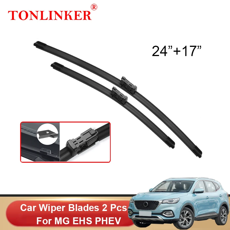 

TONLINKER Car Front Windscreen Wiper Blades For MG EHS PHEV 2021 2022 Car Accessories Wiper Blade Brushes Cutter