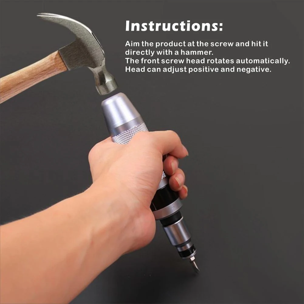 

13pcs/set Heavy Duty Impact Driver Professional Screw Extractor Remover Multi-purpose Detachable for Fastening/Loosening Screws