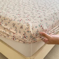 Bonenjoy Elastic Fitted Sheet Floral Style Bedsheet Soft Bed Cover Home Bed Linen Sheets drap de lit (Pillowcase Need Order) 2