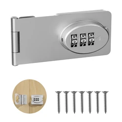 Mechanical Password Lock for Small Doors, Cabinets, and Outdoor Spaces (Silver)