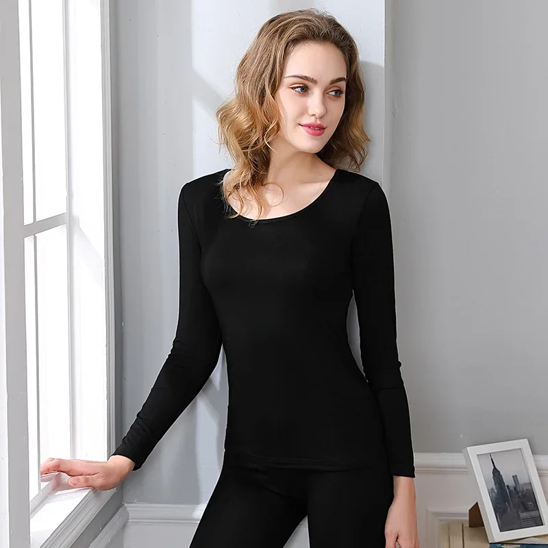 

Women Winter Velvet Undershirt Bottoming Shirt Thermal Top Warm Wear Tight