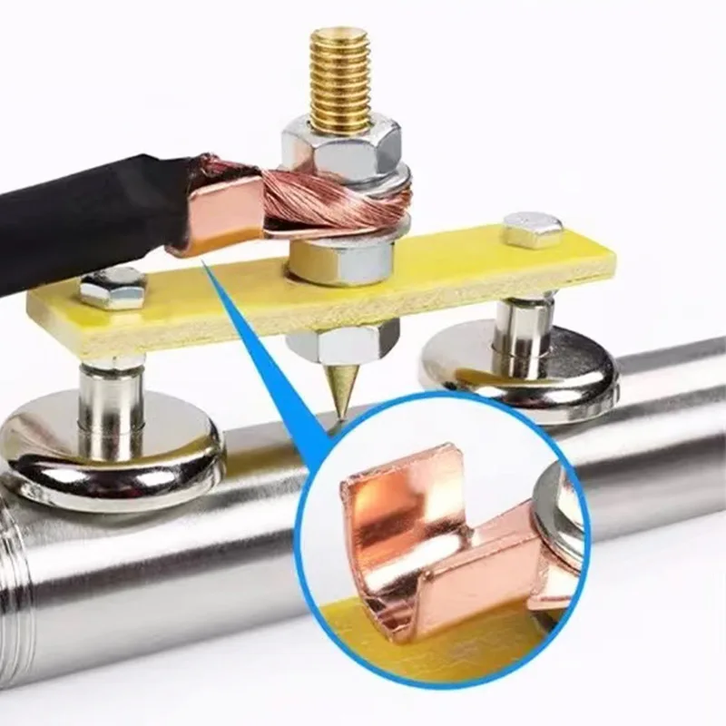 1PCS Strong Magnetic Ground Iron Welding Machine Magnet Strong Fixed Ground Head 6