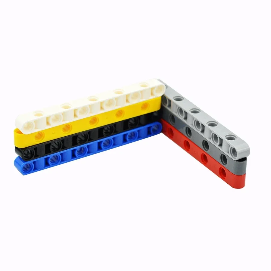 10Pcs MOC 구멍 빌딩 블록 Liftarm 1x11 구멍 두꺼운 빔 팔 오픈 센터 벽돌 부품 EV3 호환 DIY 아이 장난감