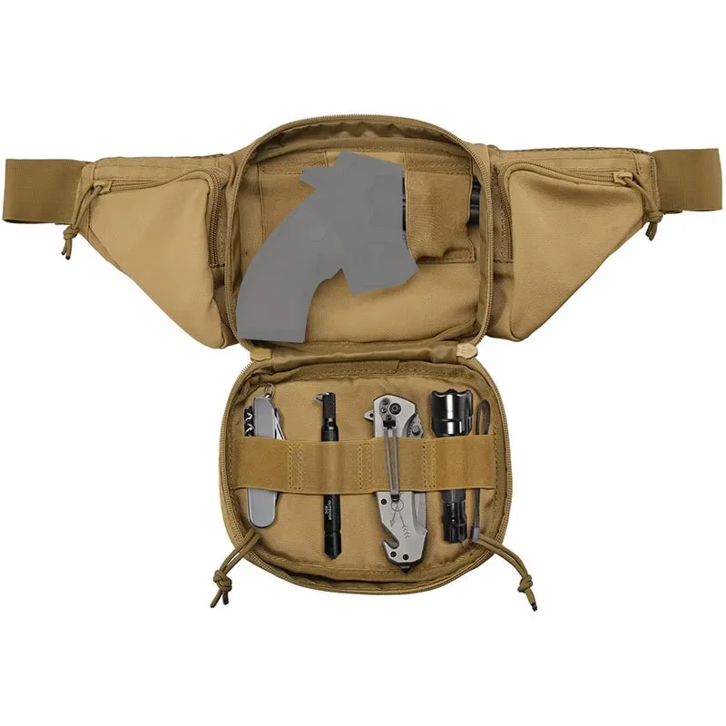 Waterproof Tactical Waist Bag for Men Outdoor Camping Hiking