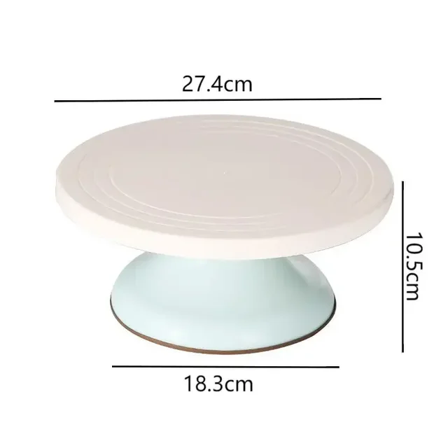 Plastic Cake Turntable Rotating Round Cake Stand Anti-slip Wear-resistant Cake Decorating Turntable Kitchen Baking Accessories 6