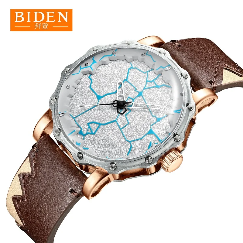 Men's fashion casual watch, luminous waterproof lightning texture watch fashion trend