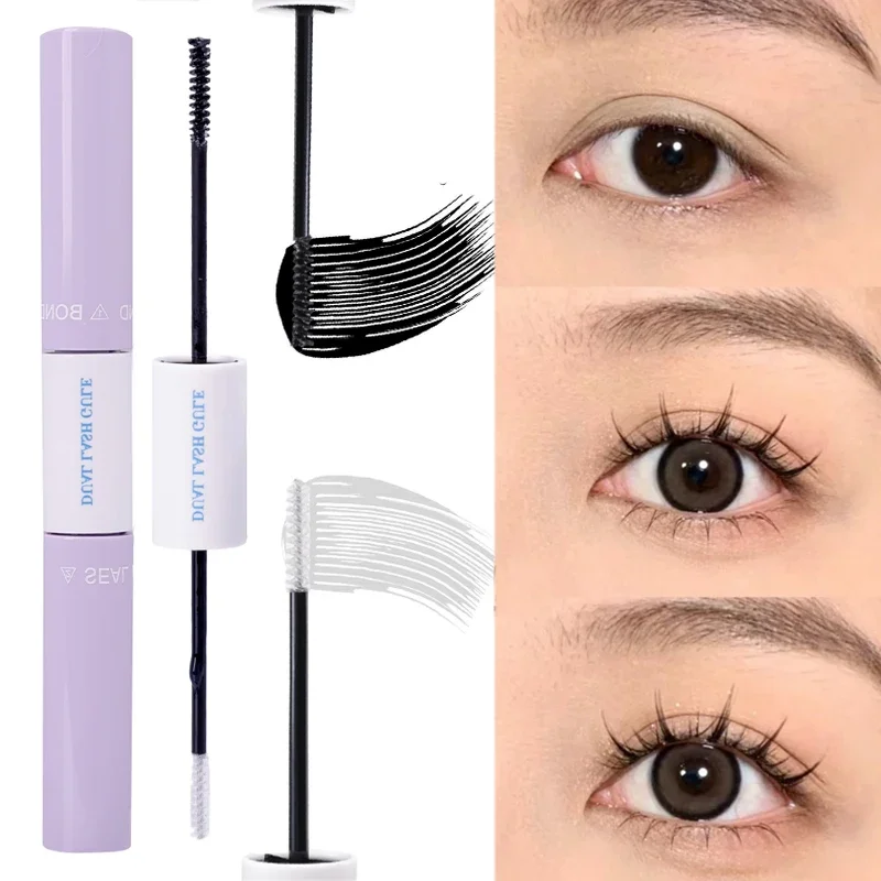 Black Clear Eyelash Glue Makeup Mascara Quick Dry Waterproof Double Head Bond Seal Ciglia Coating Waterproof Strong Hold Glue