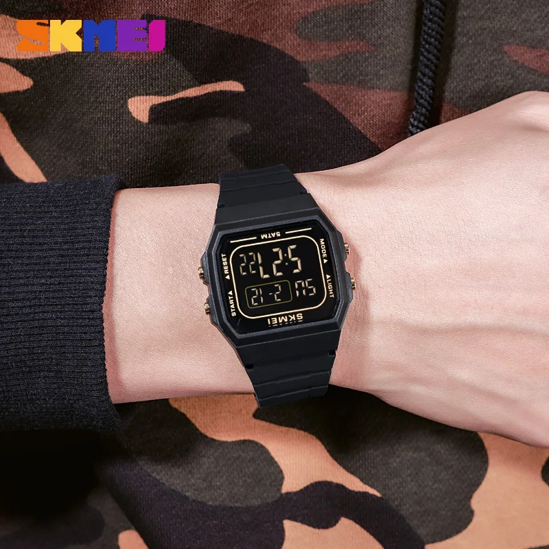 SKMEI 1683 Waterproof Mens Digital Watches Sports LED Display Stopwatch Electronic Wristwatches for Men Women relogio masculino 4