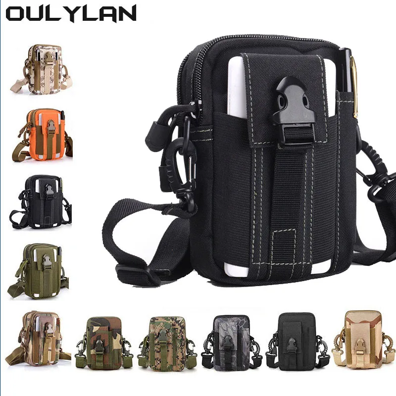 

Oulylan Men's Tactical Molle Pouch Belt Waist Pack Bag Small EDC Bags Military Camping Climbing Running Hunting Outdoor