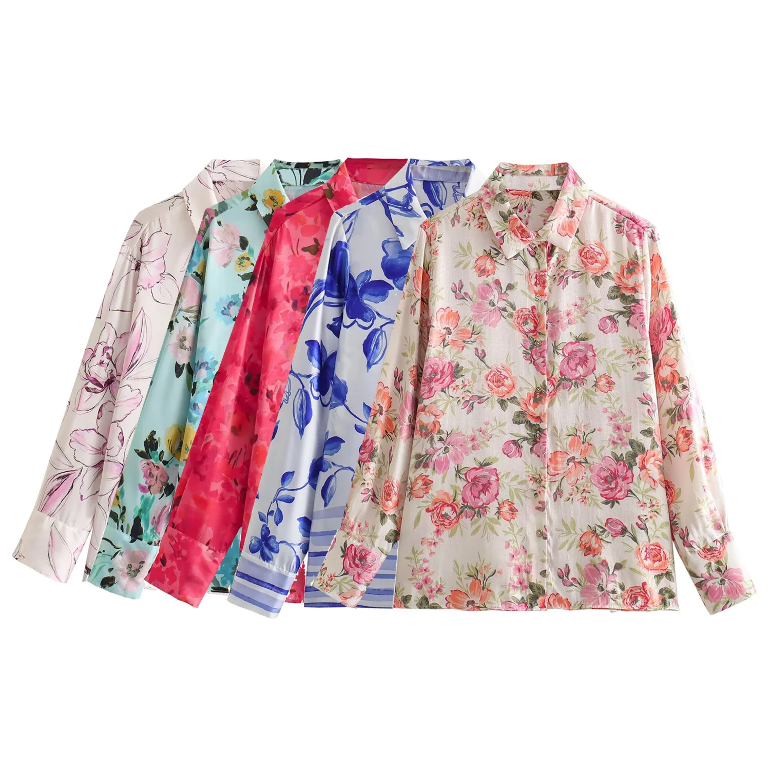 Vintage Flowers Poplin Shirt Set main image 1